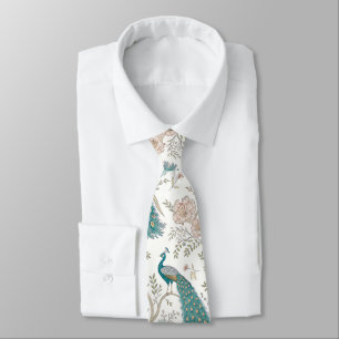 Eleganter Pfau Floral Vintage (4) Krawatte