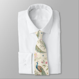 Eleganter Pfau Floral Vintage (7) Krawatte