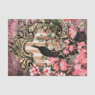 Eleganter Pfau Seidenpapier