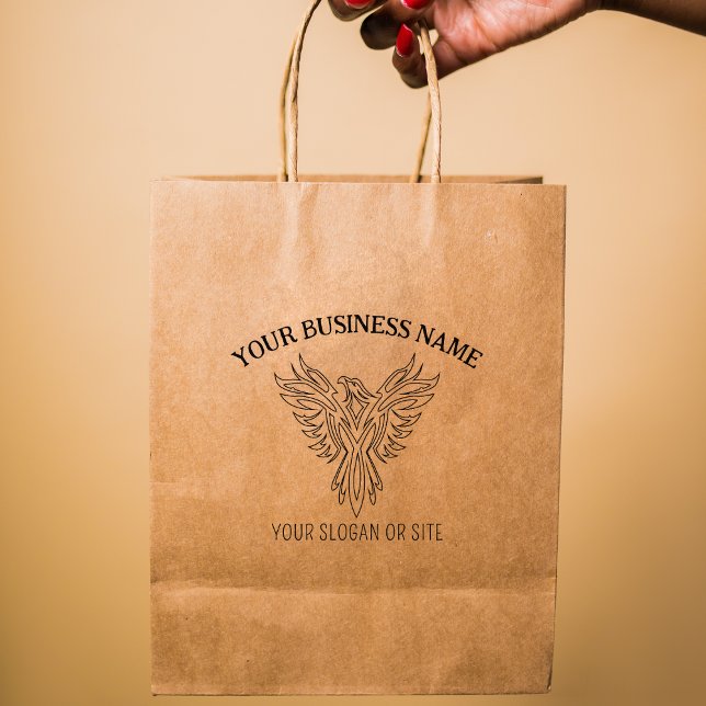 Eleganter Phoenix, kundenorientiertes Geschäft, gr Gummistempel (Von Creator hochgeladen)