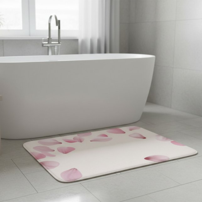 Eleganter Pink Petal Bath Mat Badematte (Von Creator hochgeladen)