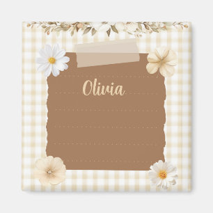 Eleganter Planer mit Akzenten für weiche Briefmark Magnet