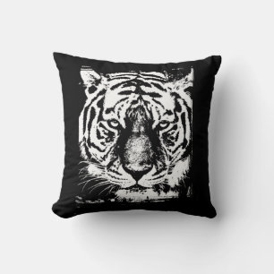 Eleganter Pop Art Tiger Leiter Modernes Template P Kissen