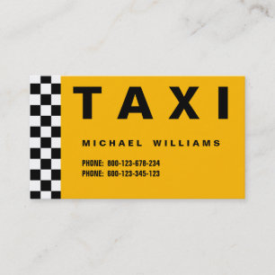 ELEGANTER Professioneller EINFACHES METALL TAXI Visitenkarte