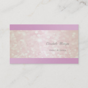 Eleganter professioneller glitzernder Bokeh Visitenkarte