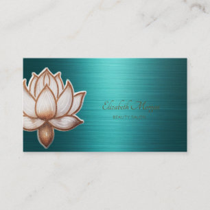 Eleganter professioneller Lotus Schönheit Grün Met Visitenkarte