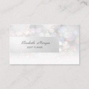Eleganter professioneller Minimalist, Bokeh Visitenkarte
