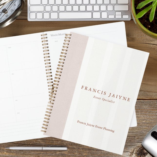 Eleganter professioneller neutraler Ton Monatsgesc Planer (Elegant Professional Neutral Tone Monthly Business Planner
)