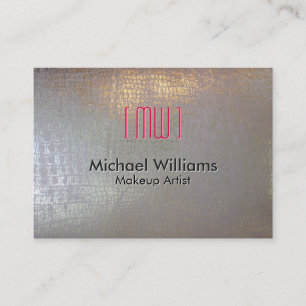 Eleganter Professioneller Pelz Krokodil Reptil Visitenkarte