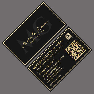 Eleganter professioneller Rahmen aus falschem Gold Visitenkarte
