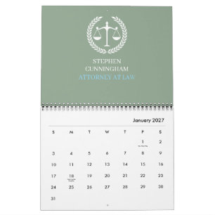 Eleganter Profi für Anwälte Anwaltskanzlei Büro Kalender