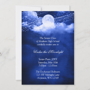Eleganter Prom-Abendball unter dem Mondlicht Einladung