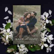 Eleganter QR Code 2 Foto Hochzeit