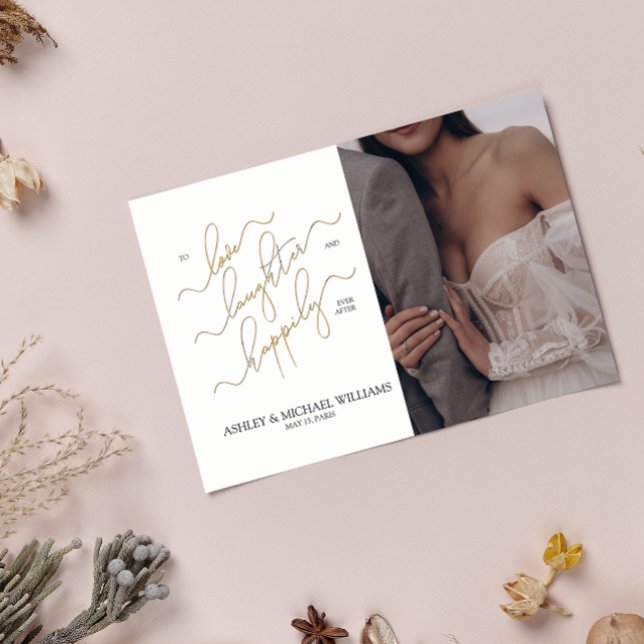 Eleganter QR Code 3 Foto Script glücklich immer na Einladung (United in Love! Now, Let's Share Laughter and Happily Ever After. Join Our Celebration! 💕🎉)