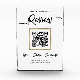 Eleganter QR-Code-Foto für Geschäftsüberprüfungen Fotoblock