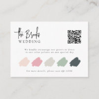 Eleganter QR-Code für die Hochzeitskleidung Beilag