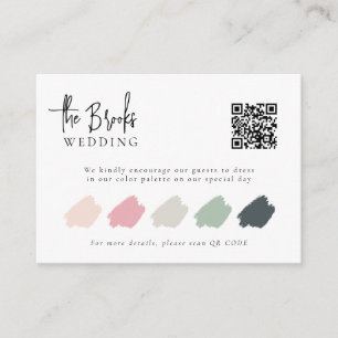 Eleganter QR-Code für die Hochzeitskleidung Beilag Begleitkarte
