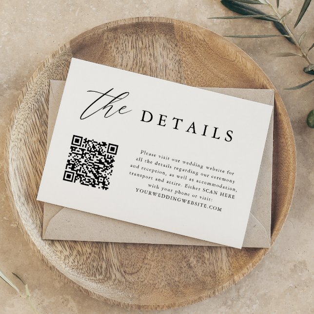 Eleganter QR-Code für Hochzeiten - Digitale Detail Einladung (Von Creator hochgeladen)