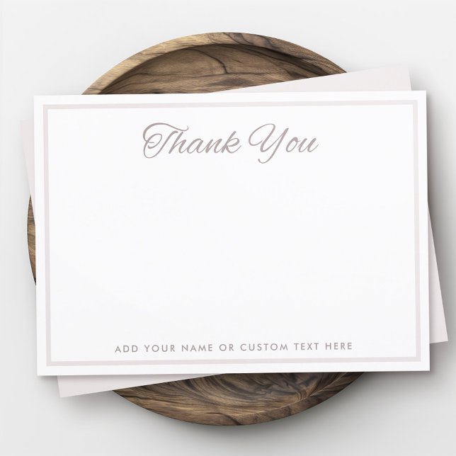Eleganter Rahmen Dankeskarte (Elegant border blank thank you card)