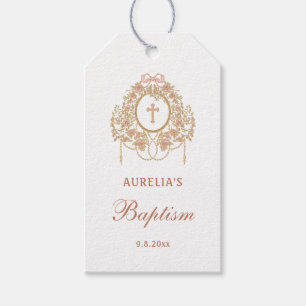 Eleganter Rahmen Heiliges Kreuz Taufe Geschenkanhänger