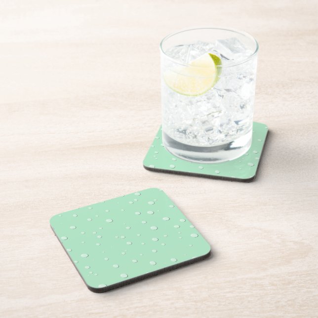 Eleganter Raindrop Design Hard-Kunststoff-Unterset Getränkeuntersetzer (Rechte Seite)