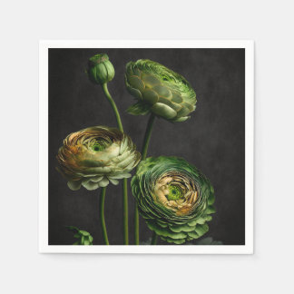 Eleganter Ranunculus. Serviette