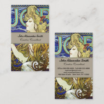 Eleganter Rauch, Job von Alphonse Mucha Art Nouvea