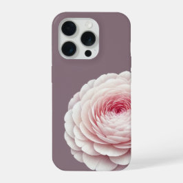 Eleganter rauchiger Mauve-Rouge-Blüten iPhone 15 Pro Hülle