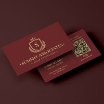 Eleganter Rechtsanwalt Rechtsberater Krone Burgund