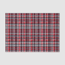 Eleganter Red Tartan Karo Kariert Gemusterte Weihn