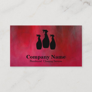 Eleganter Reinigungsservice Glitzer Bokeh Visitenkarte