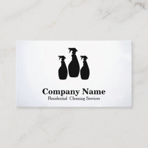 Eleganter Reinigungsservice Glitzer Wasserfarbe Visitenkarte