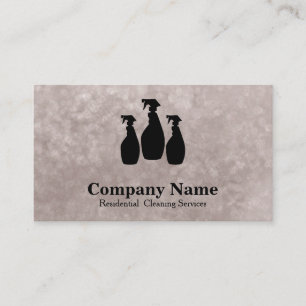 Eleganter Reinigungsservice Glitzer Wasserfarben Visitenkarte