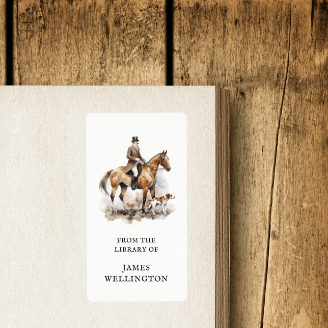 Eleganter Reittier British Hunter Horse Ex Libris (Von Creator hochgeladen)