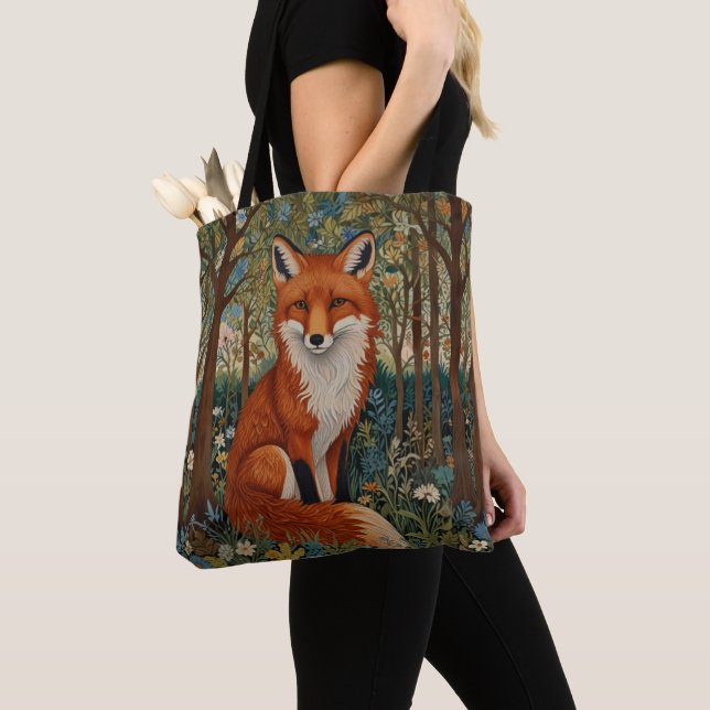 Eleganter Retro-Boho-Rotfuchs-Waldtier (Von Nahem)