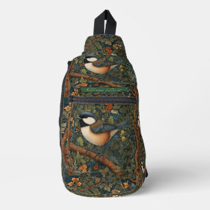 Eleganter Retro-Waldvogel  Crossbody Bag