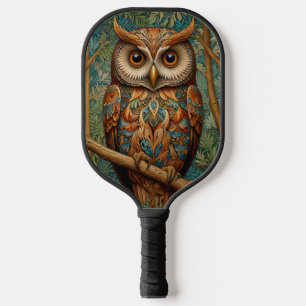 Eleganter Retrouschus boho bohemianischer Wald grü Pickleball Schläger