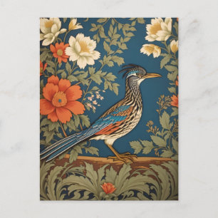 Eleganter Roadrunner-Vogel, inspiriert von William Postkarte