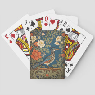 Eleganter Roadrunner-Vogel, inspiriert von William Spielkarten