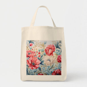 Eleganter Romantischer Blumen Botanischer Garten Tragetasche