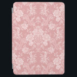 Eleganter romantischer Chic Floral Damask-Pastel P iPad Air Hülle<br><div class="desc">Elegantes,  Vintag inspiriert Blumendstaubdesign mit schicken,  monochromen hellen,  pastellrosa Blume,  grünen Rollen und Taschen von zarten Lakiebändern. Dieses Muster ist nahtlos und kann nach oben oder unten skaliert werden.</div>