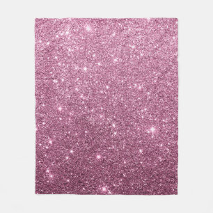 Eleganter rosa abstrakter girly Glitter Burgunders Fleecedecke