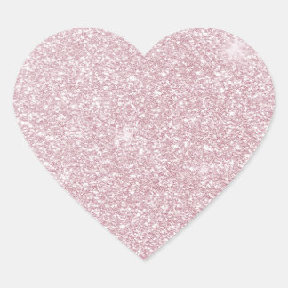 Eleganter, rosa abstrakter trendiger Glitzer Herz-Aufkleber