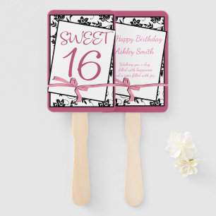 eleganter rosa Bandbonbon 16 Fächer