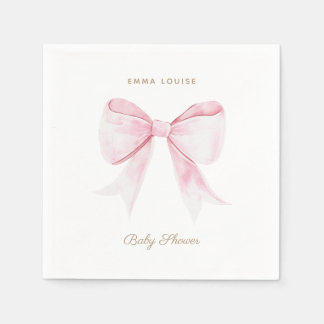 Eleganter rosa Coquette Bow Serviette