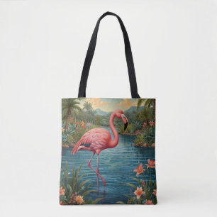 Eleganter rosa Flamingo tropisches Paradies  