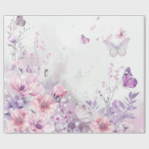 Eleganter rosa Flieder-Wasserfalter-Whimsical