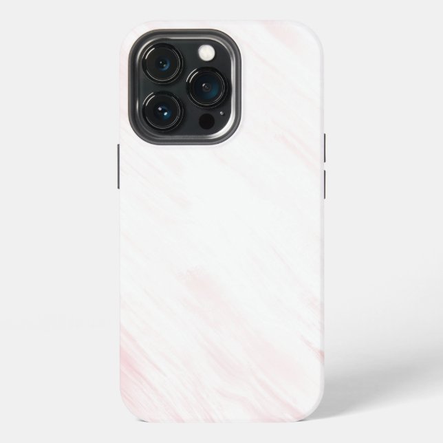 Eleganter rosa getexturierter Marmor iPhone Hülle (Hinten)