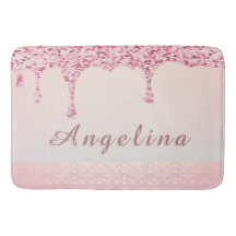 Eleganter Rosa Glamour Glittertropfen