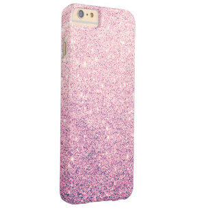 Eleganter rosa Glitter-Luxus Barely There iPhone 6 Plus Hülle